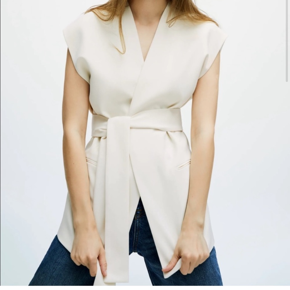 Zara belted vest